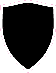 Individuelles graviertes Wappenschild / Wappenform 7 / Sonderanfertigung
