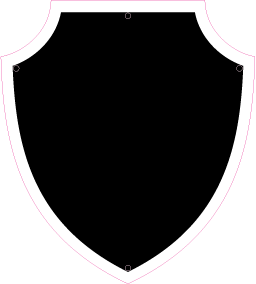 Individuelles graviertes Wappenschild / Wappenform 8 / Sonderanfertigung