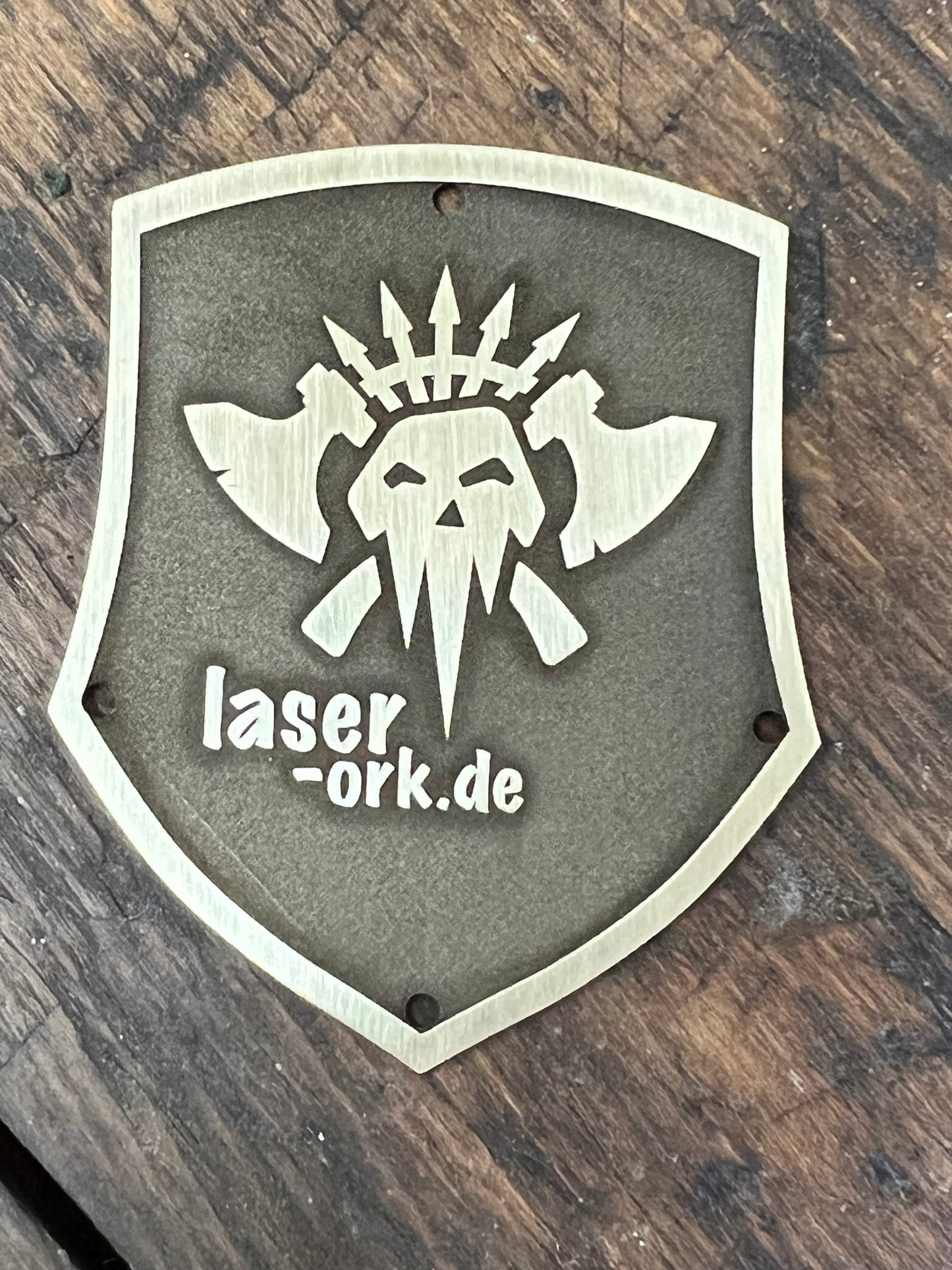 Individuelles graviertes Wappenschild / Wappenform 5 / Sonderanfertigung