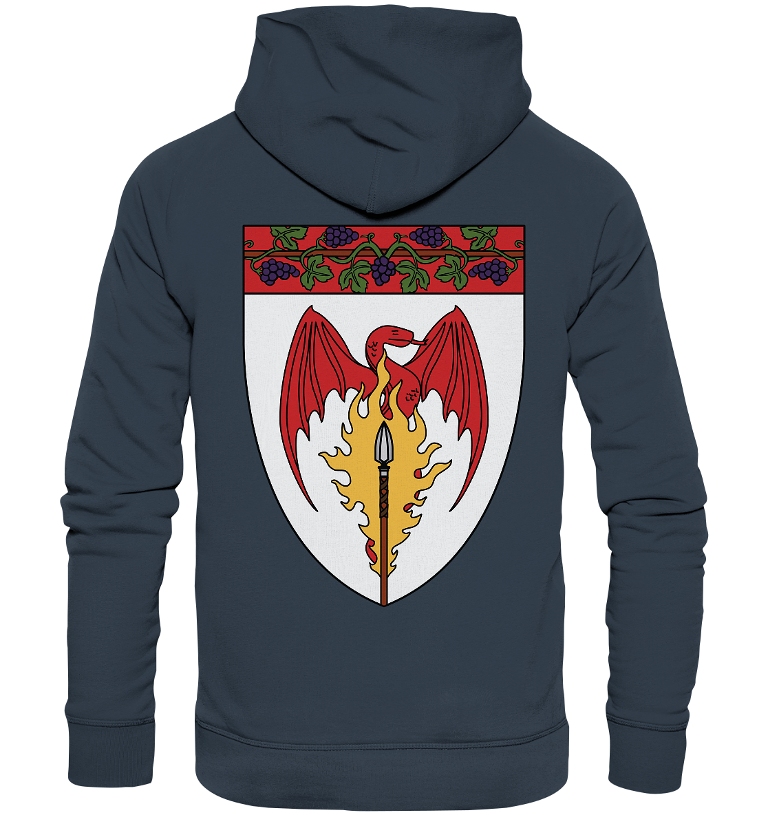 Feuerlanze-Basic-Back-Print - Organic Hoodie