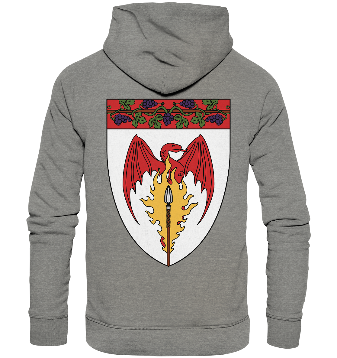 Feuerlanze-Basic-Back-Print - Organic Hoodie