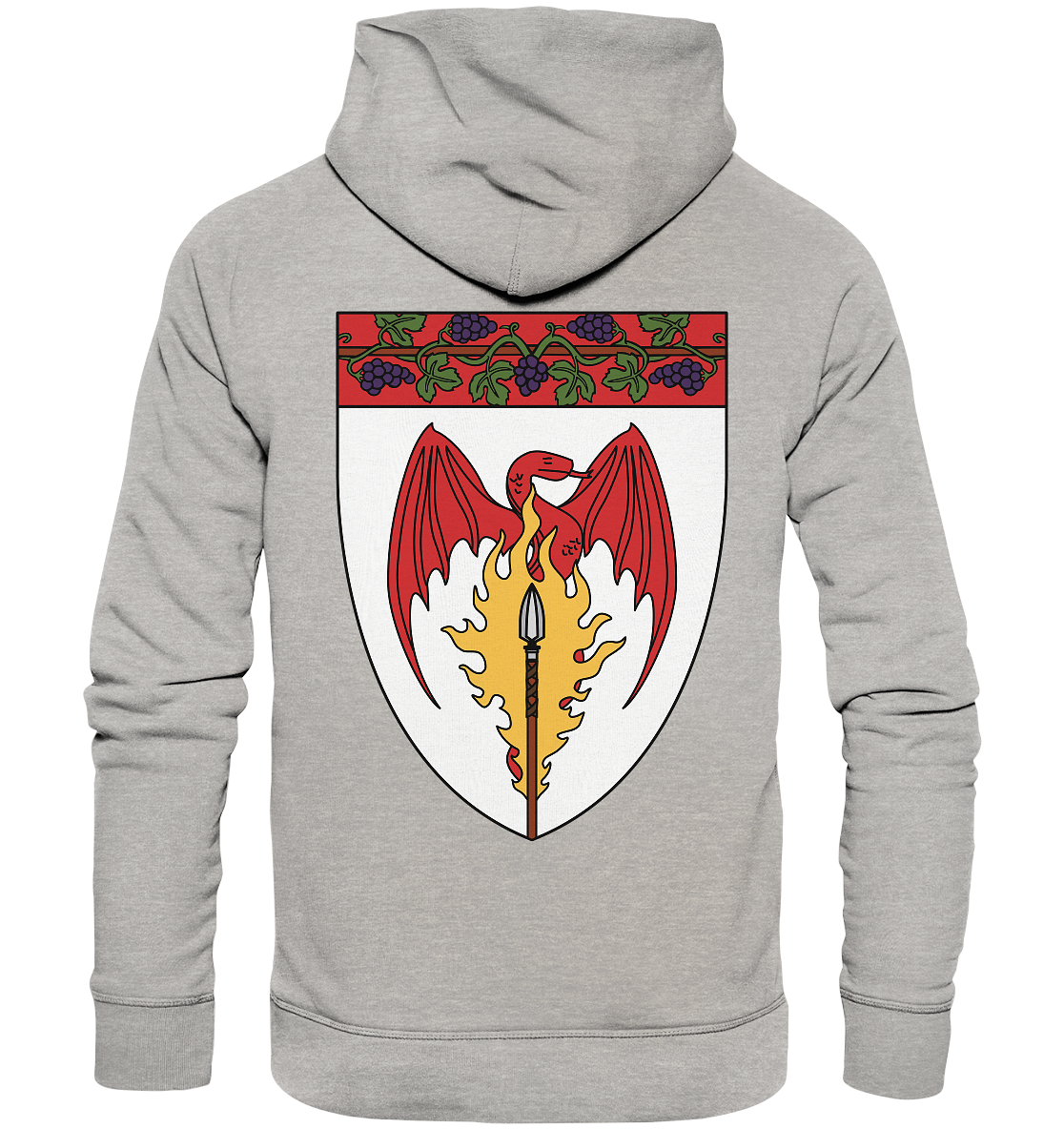 Feuerlanze-Basic-Back-Print - Organic Hoodie