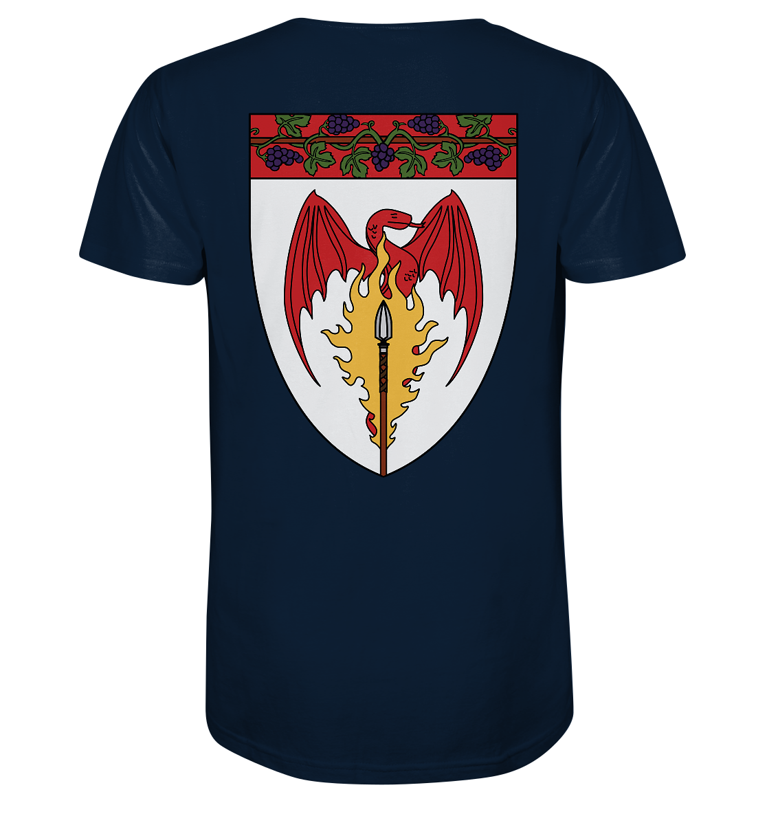 Feuerlanze-Basic-Back-Print - Organic Shirt