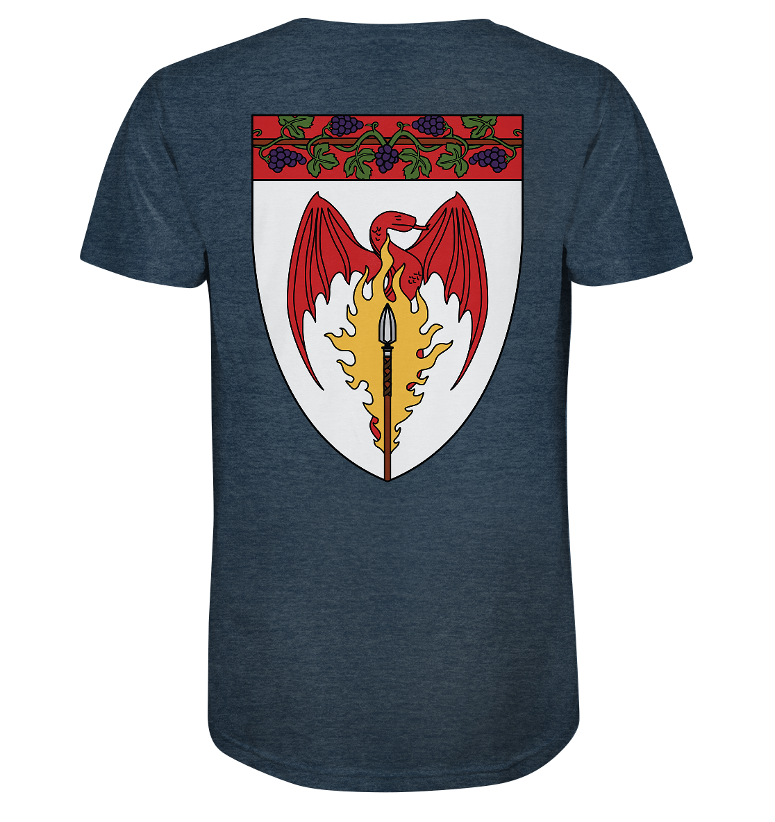 Feuerlanze-Basic-Back-Print - Organic Shirt