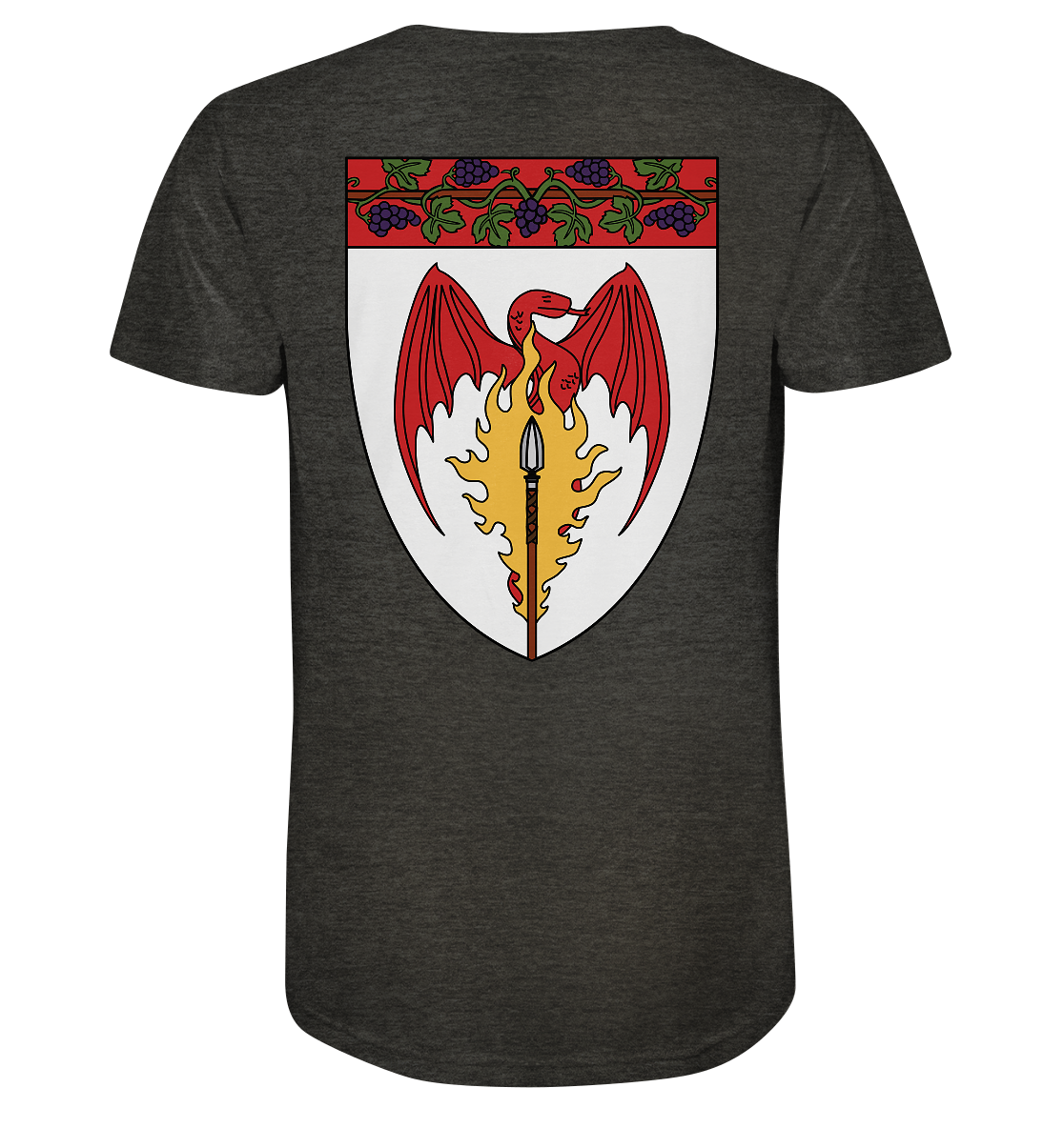 Feuerlanze-Basic-Back-Print - Organic Shirt