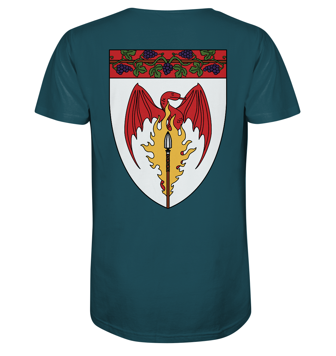 Feuerlanze-Basic-Back-Print - Organic Shirt
