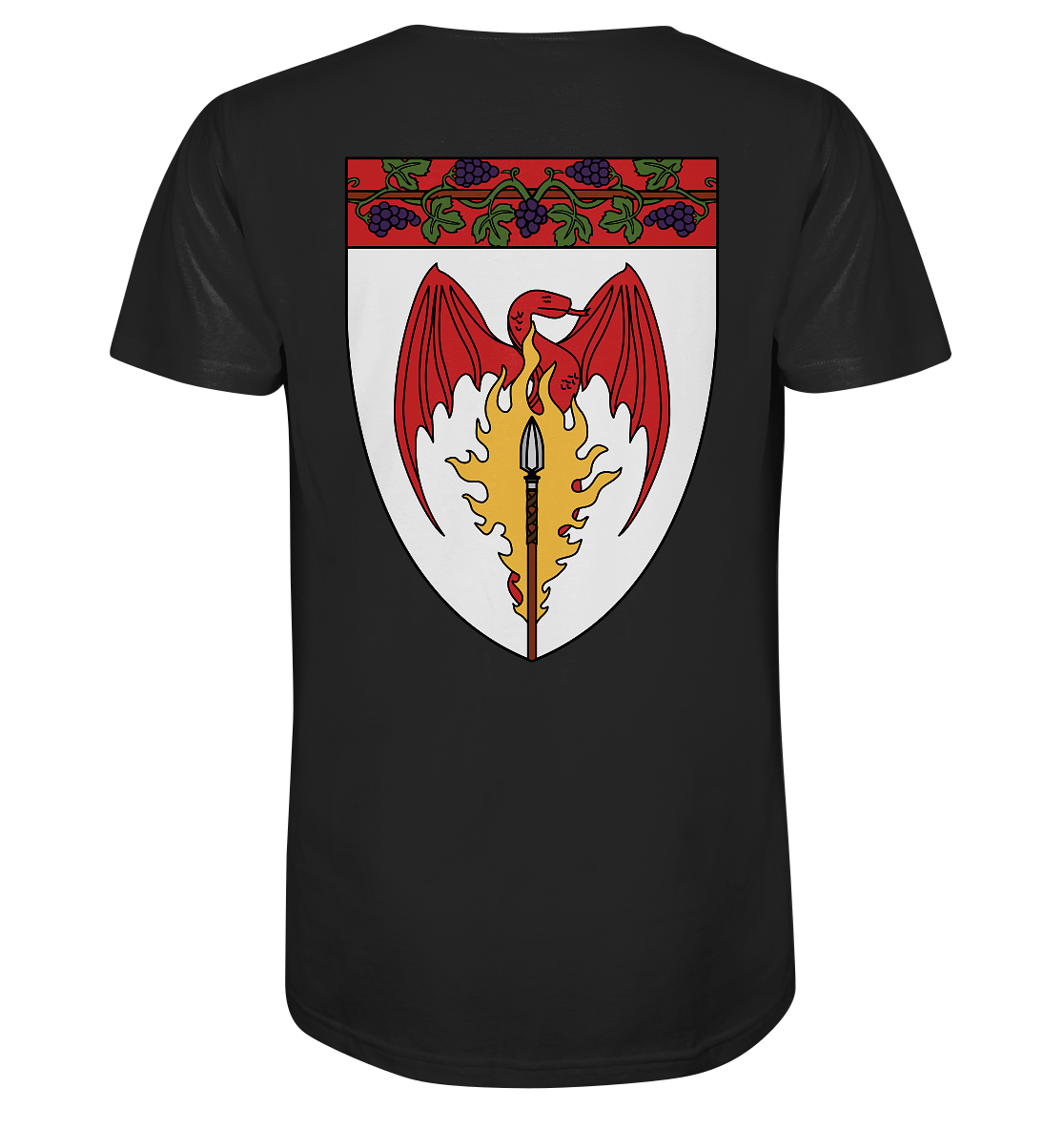 Feuerlanze-Basic-Back-Print - Organic Shirt