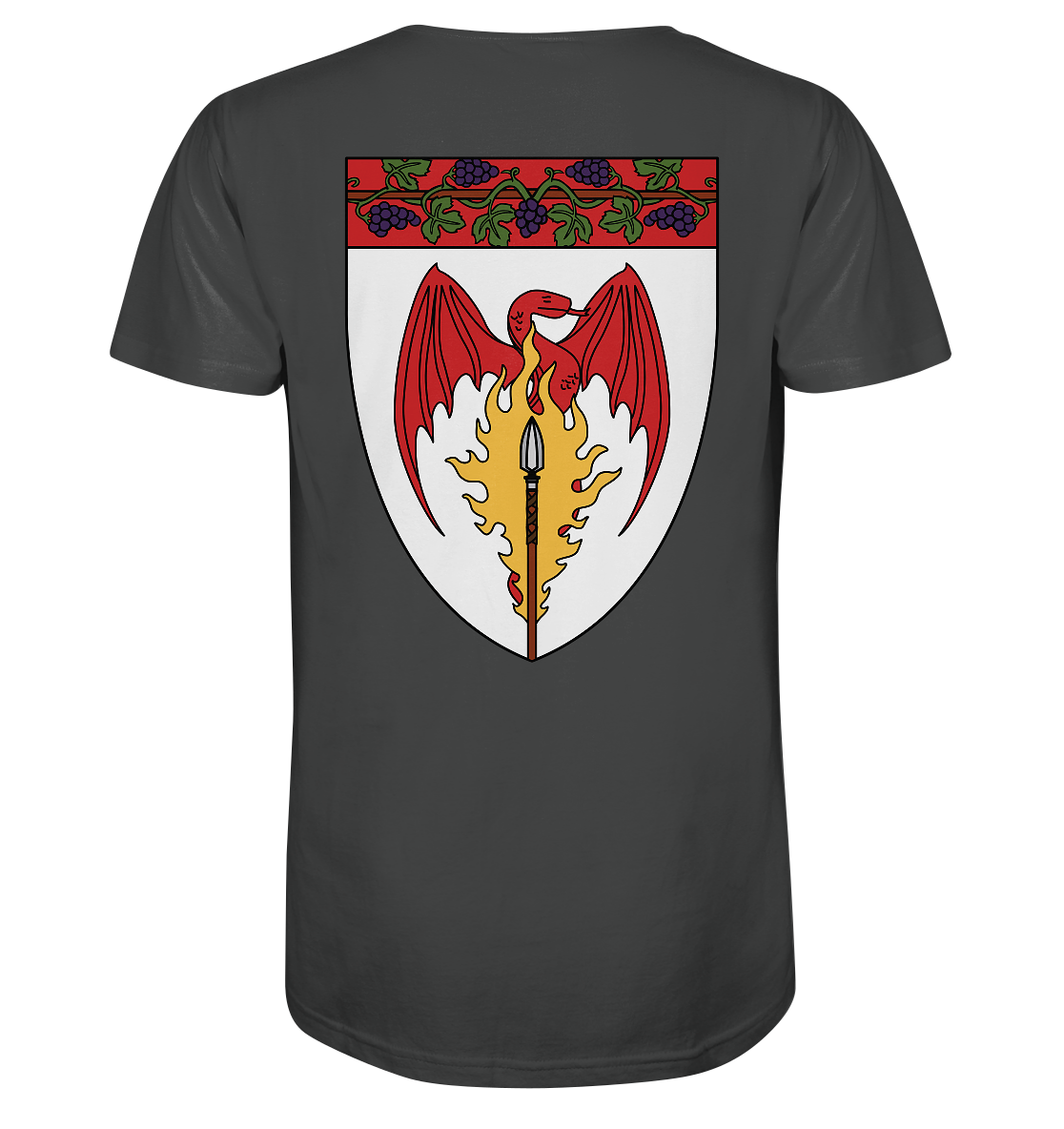 Feuerlanze-Basic-Back-Print - Organic Shirt