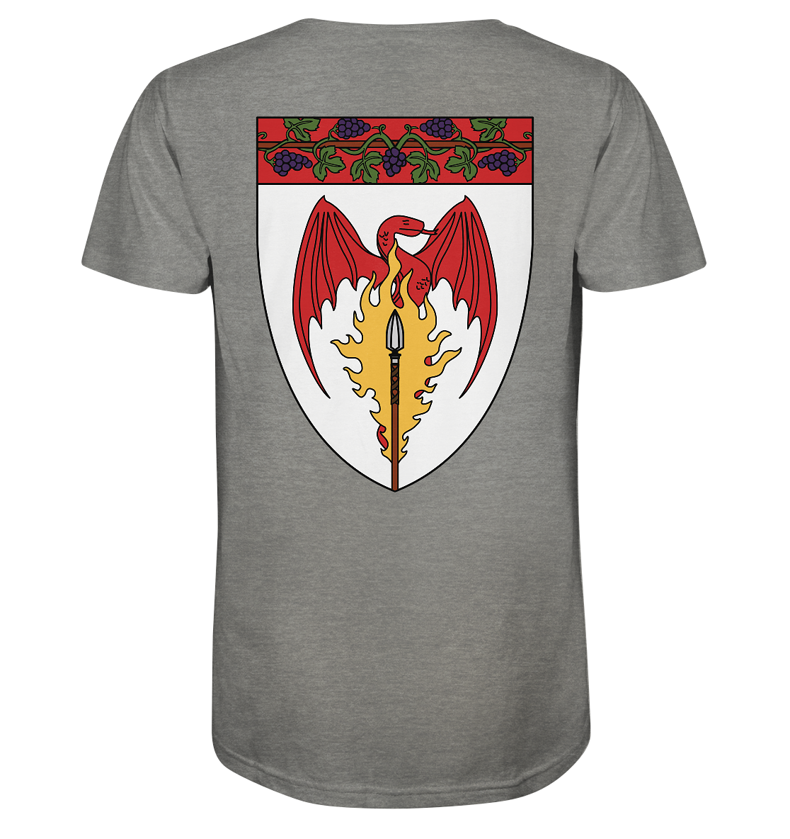 Feuerlanze-Basic-Back-Print - Organic Shirt