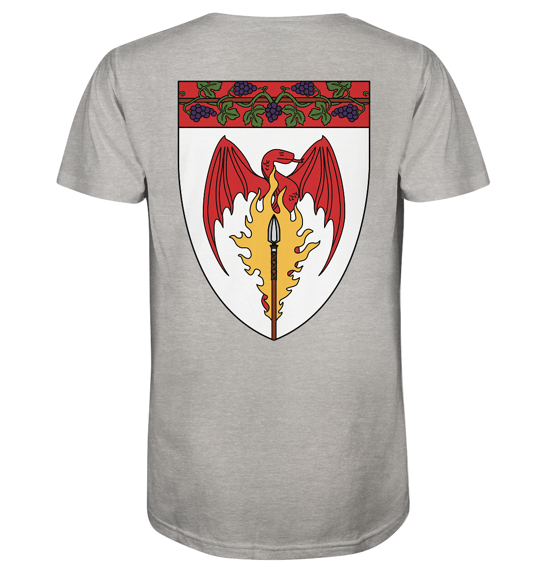 Feuerlanze-Basic-Back-Print - Organic Shirt