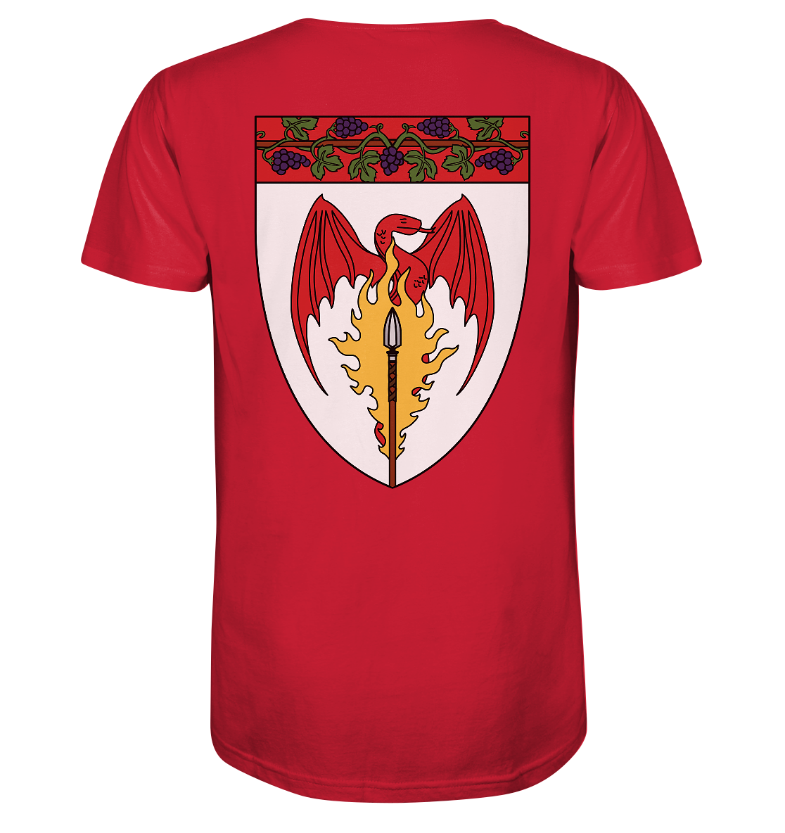 Feuerlanze-Basic-Back-Print - Organic Shirt