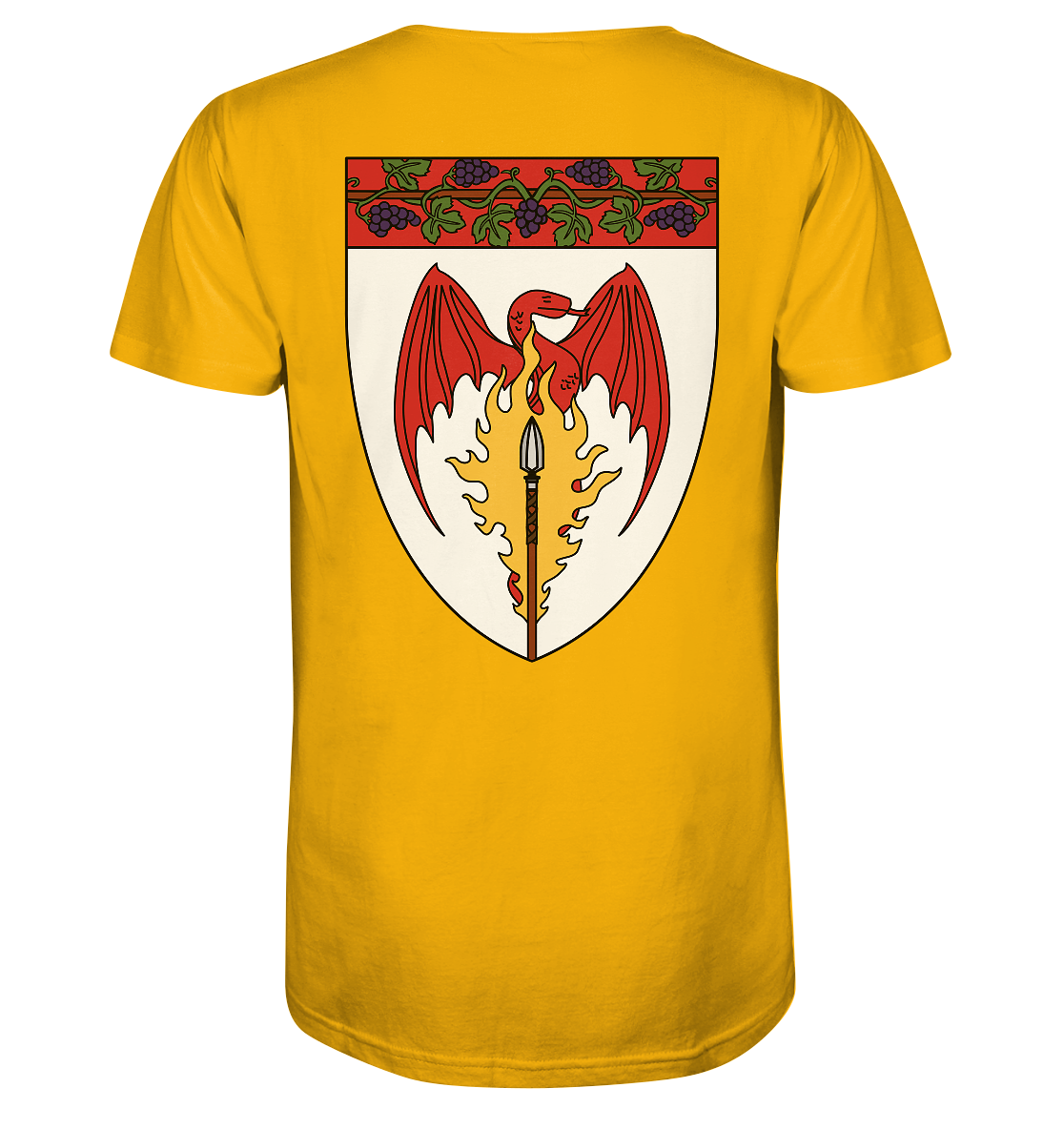 Feuerlanze-Basic-Back-Print - Organic Shirt