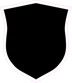 Individuelles graviertes Wappenschild / Wappenform 6 / Sonderanfertigung