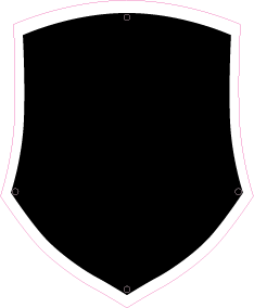 Individuelles graviertes Wappenschild / Wappenform 5 / Sonderanfertigung
