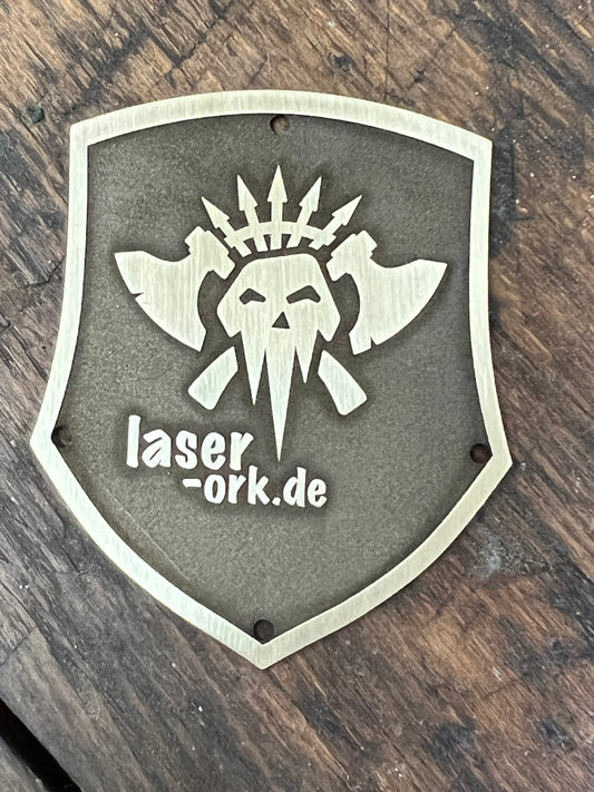Individuelles graviertes Wappenschild / Wappenform 5 / Sonderanfertigung