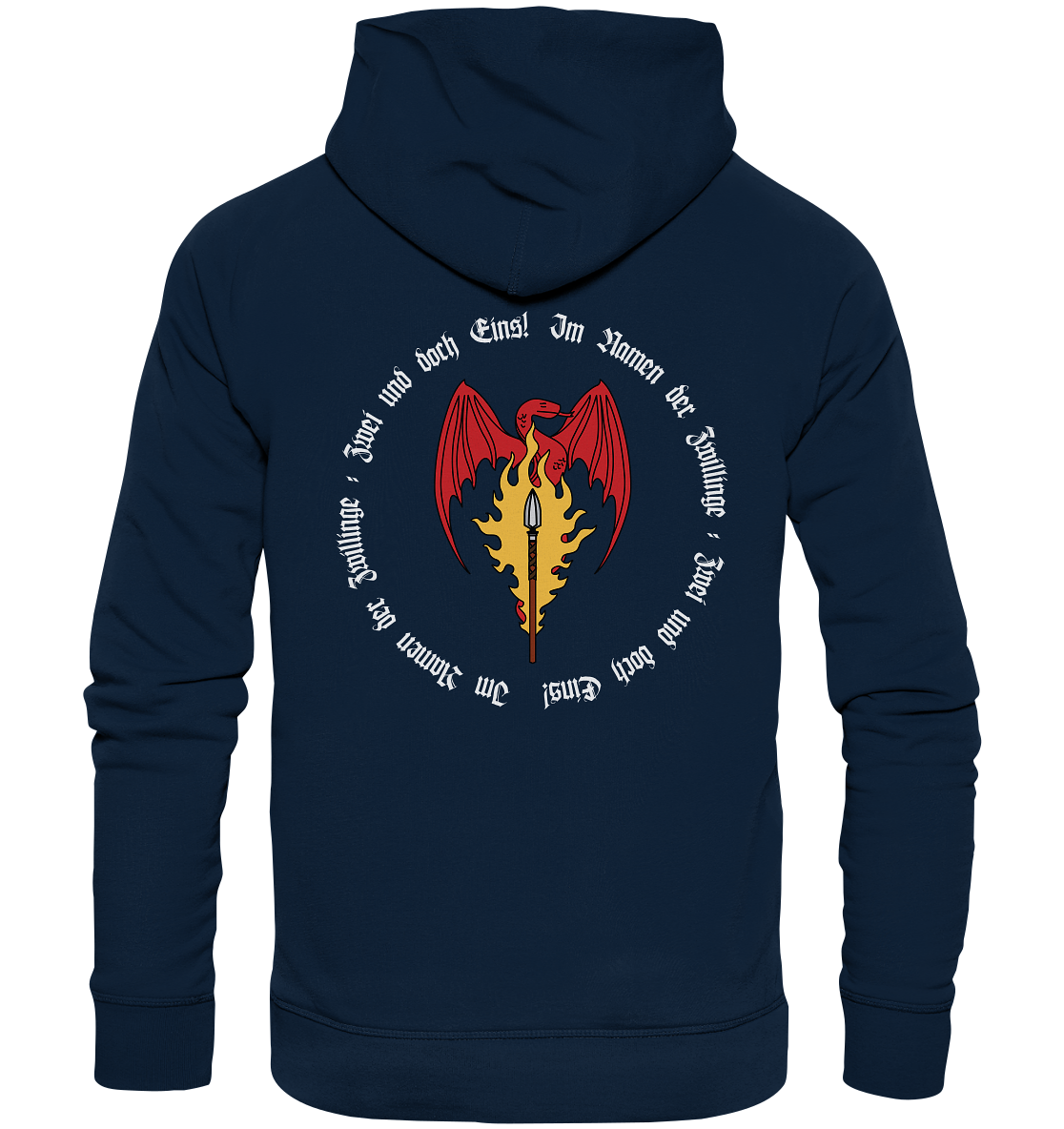 Feuerlanze-Circle-Design - Organic Hoodie