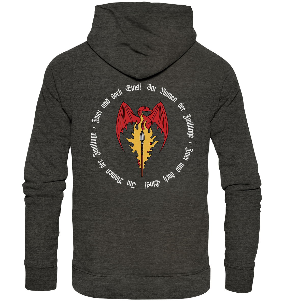 Feuerlanze-Circle-Design - Organic Hoodie
