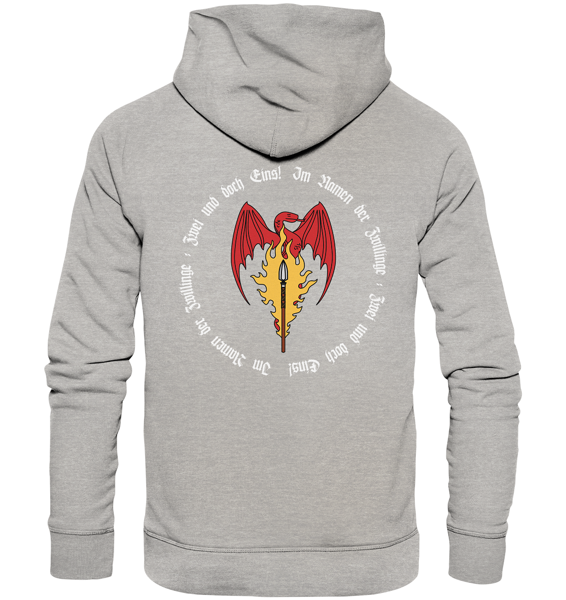 Feuerlanze-Circle-Design - Organic Hoodie