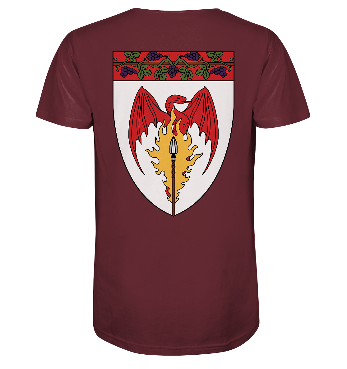 Feuerlanze-Basic-Back-Print - Organic Shirt