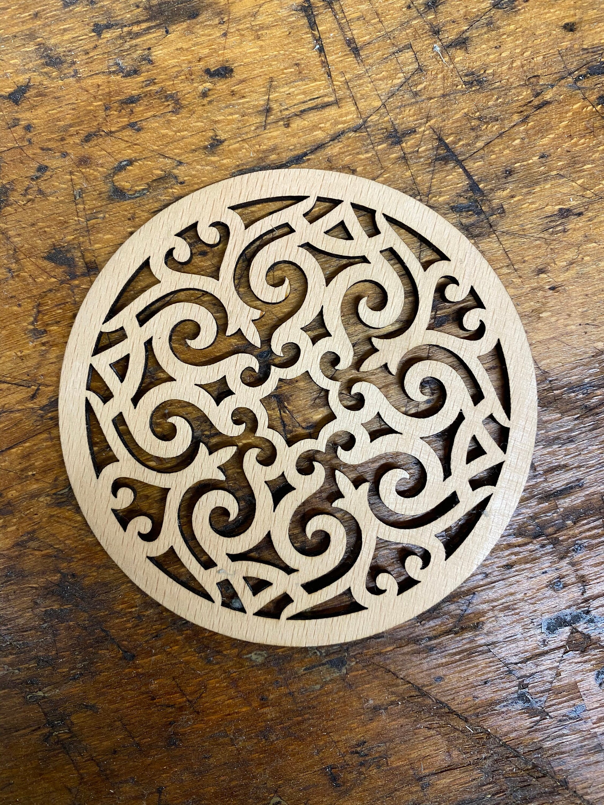 4er Set Lasergeschnittene Untersetzer / Bierdeckel / Coaster
