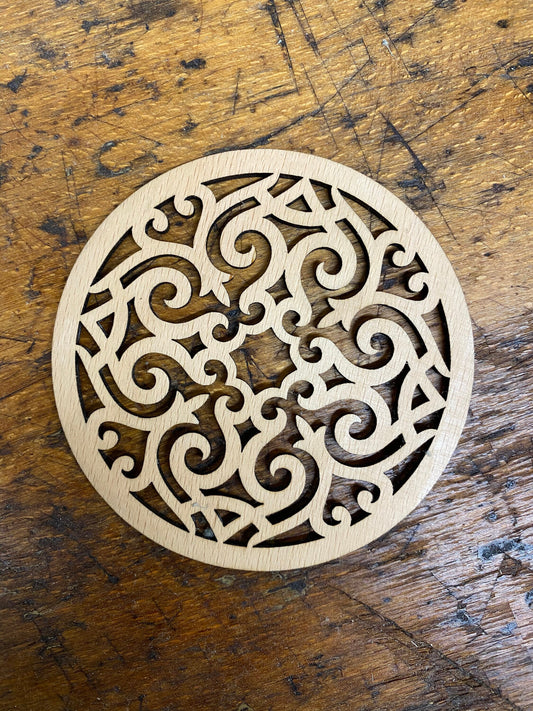 4er Set Lasergeschnittene Untersetzer / Bierdeckel / Coaster
